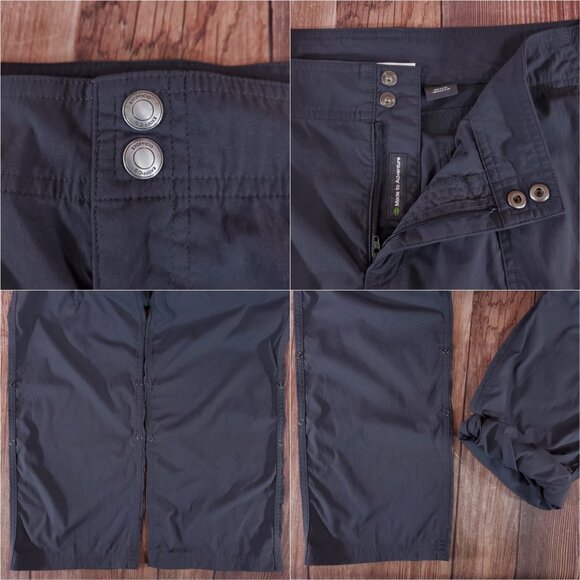 NWT Exofficio Womens Size 14 Bugsaway Vianna Pants Gray Roll Up Leg Stretch - Picture 4 of 15